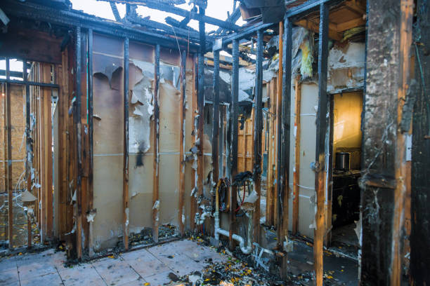 Professional Fire Damage Repair technician working in Lewistown, IL